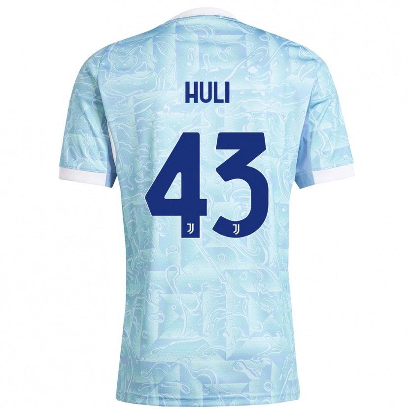 Danxen Män Raffaele Huli #43 Himmelsblå Gul Bortatröja Matchtröjor 2025/26 Tröjor T-Tröja