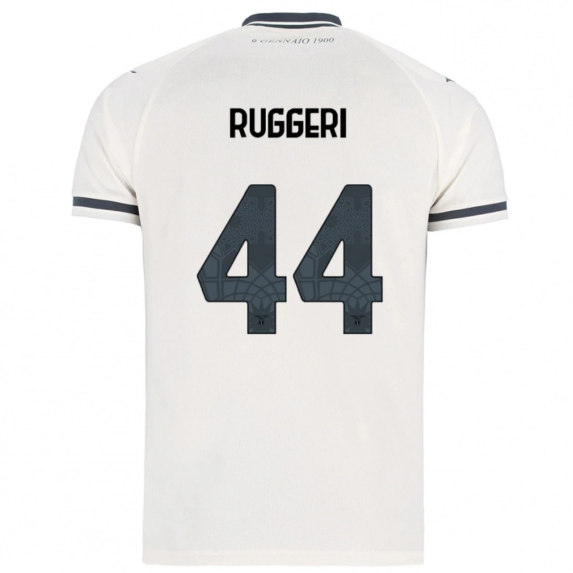 Danxen Män Fabio Andrea Ruggeri #44 Vit Marinblå Bortatröja Matchtröjor 2025/26 Tröjor T-Tröja