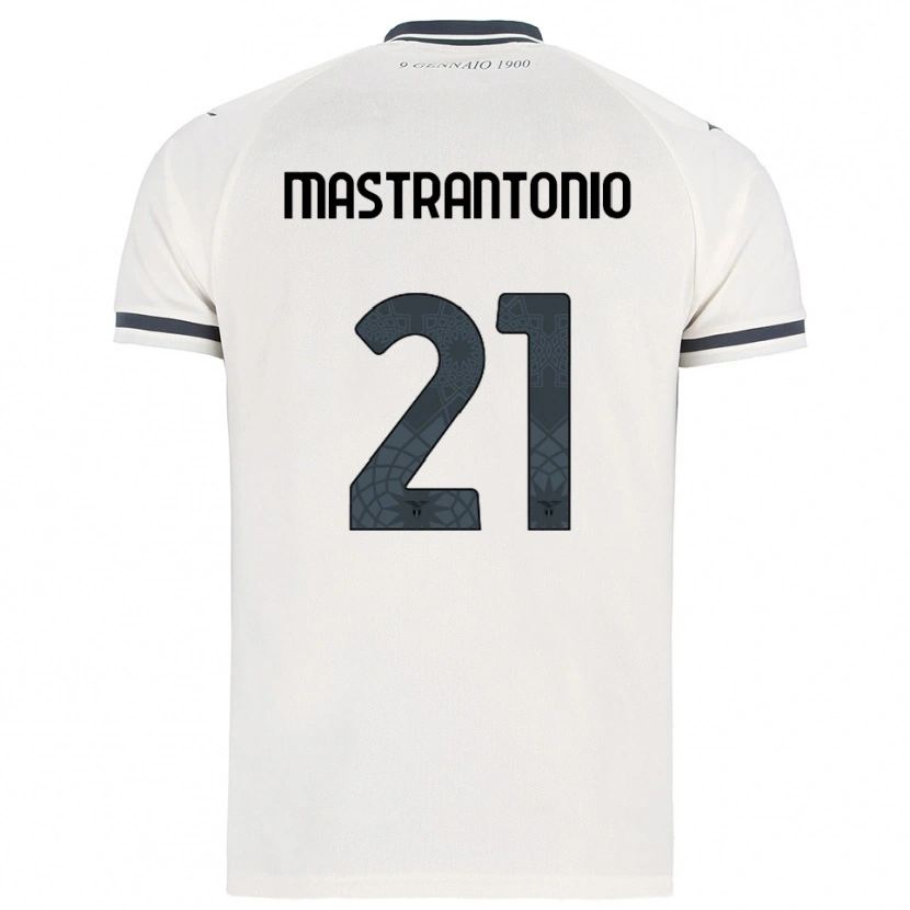Danxen Män Ella Mastrantonio #21 Vit Marinblå Bortatröja Matchtröjor 2025/26 Tröjor T-Tröja