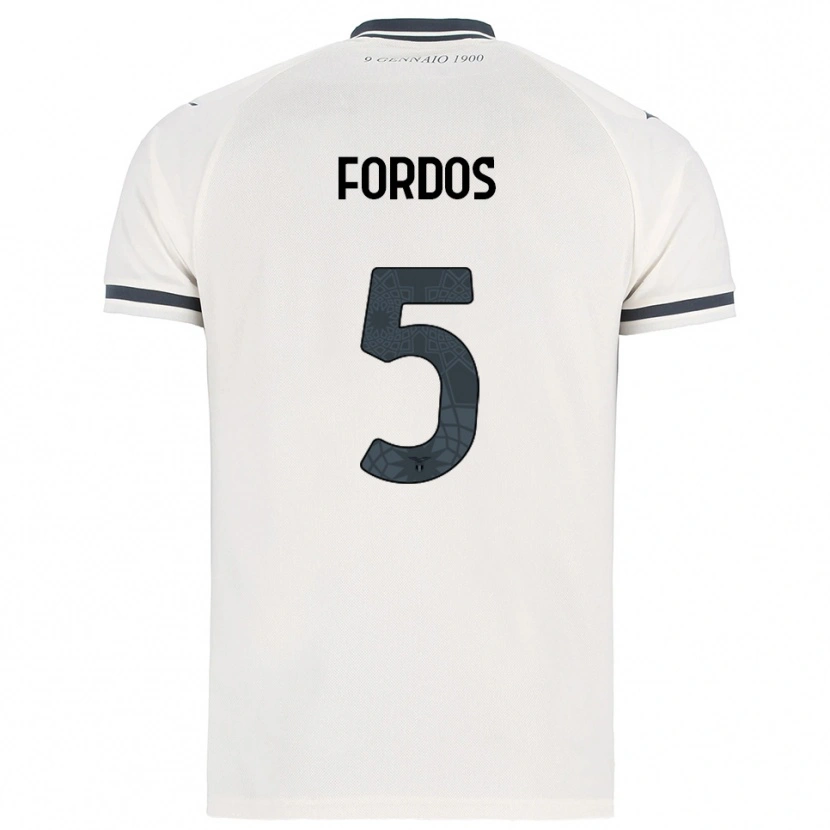 Danxen Män Beatrix Fordos #5 Vit Marinblå Bortatröja Matchtröjor 2025/26 Tröjor T-Tröja