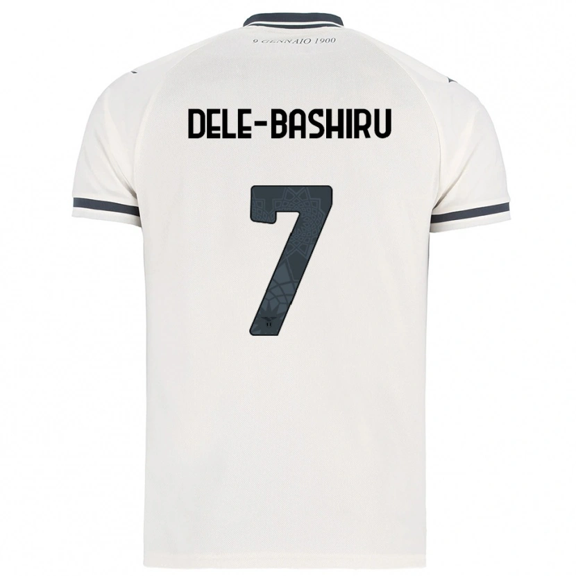 Danxen Män Fisayo Dele-Bashiru #7 Vit Marinblå Bortatröja Matchtröjor 2025/26 Tröjor T-Tröja