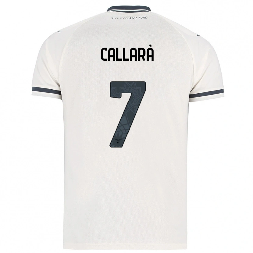 Danxen Män Nicholas Callarà #7 Vit Marinblå Bortatröja Matchtröjor 2025/26 Tröjor T-Tröja