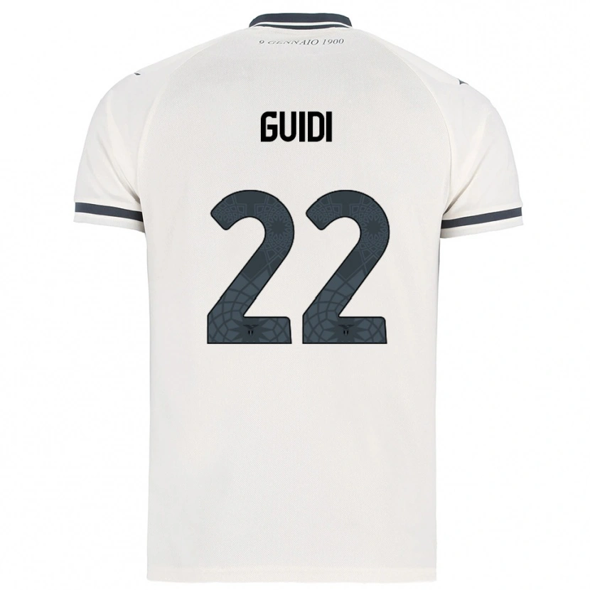 Danxen Män Emma Guidi #22 Vit Marinblå Bortatröja Matchtröjor 2025/26 Tröjor T-Tröja