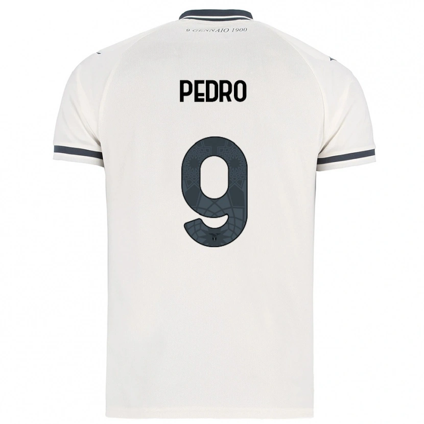 Danxen Män Pedro #9 Vit Marinblå Bortatröja Matchtröjor 2025/26 Tröjor T-Tröja