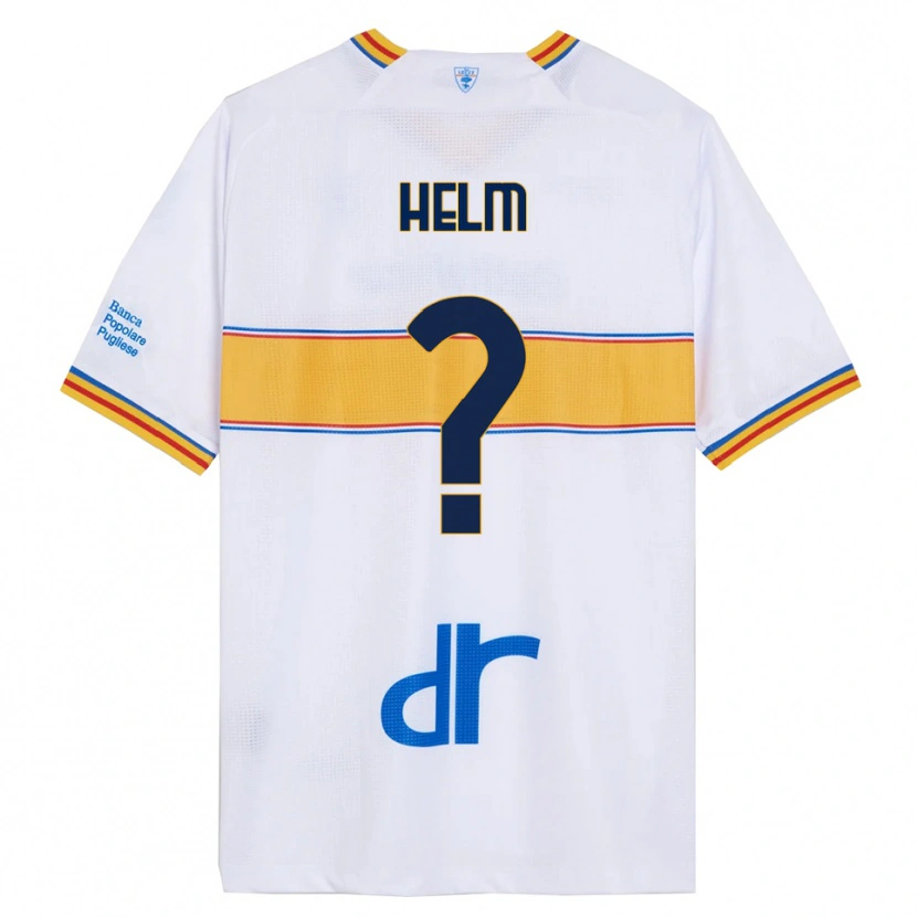 Danxen Män Adrian Helm #0 Vit Gul Bortatröja Matchtröjor 2025/26 Tröjor T-Tröja
