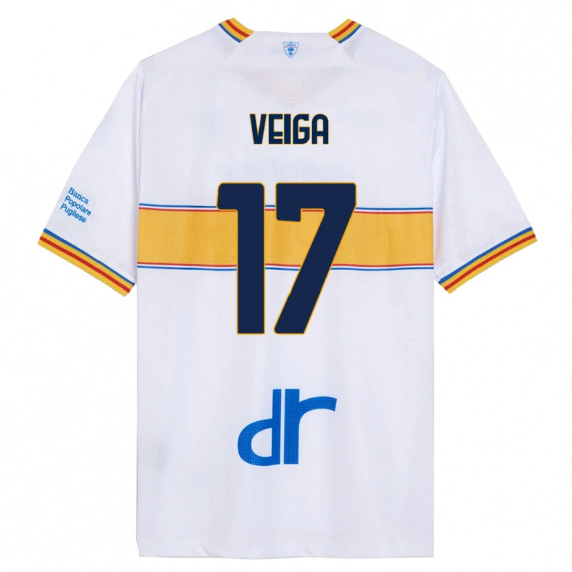 Danxen Män Danilo Veiga #17 Vit Gul Bortatröja Matchtröjor 2025/26 Tröjor T-Tröja