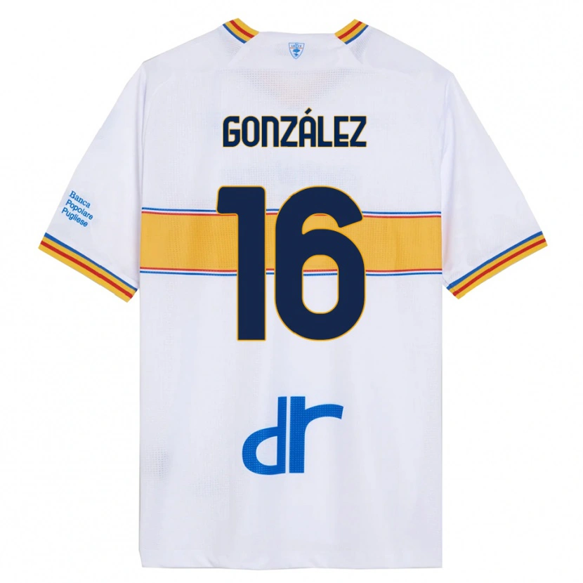 Danxen Män Joan González #16 Vit Gul Bortatröja Matchtröjor 2025/26 Tröjor T-Tröja