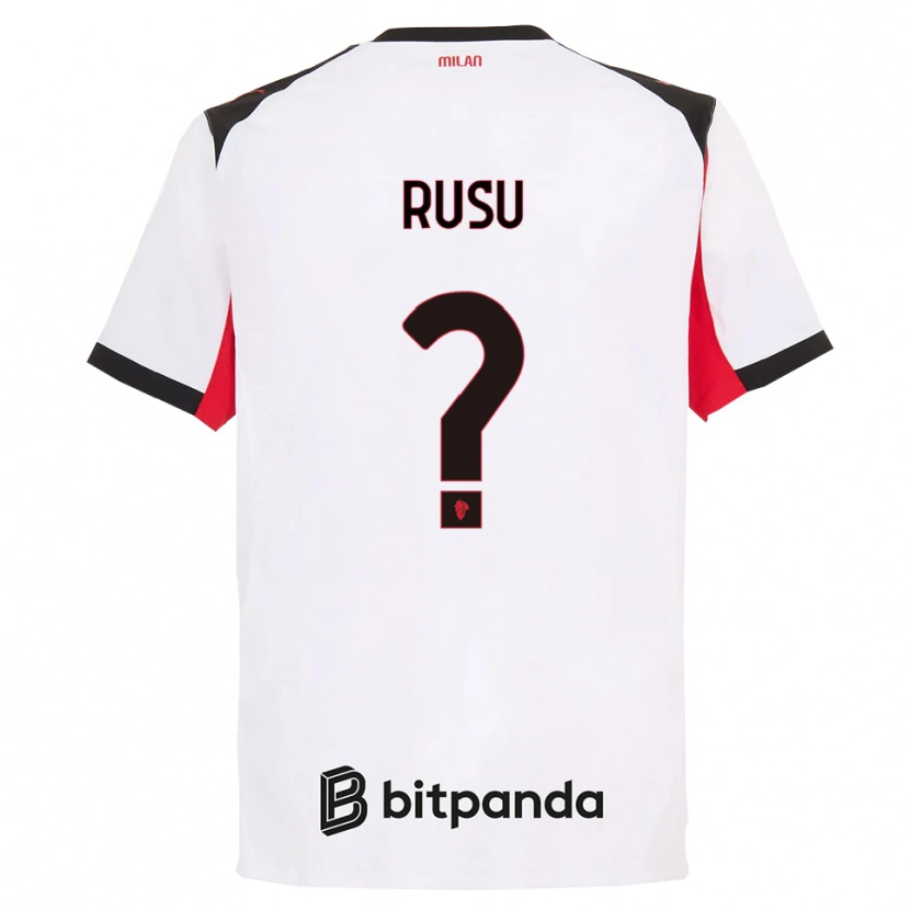 Danxen Män Ryan Rusu #0 Vit Svart Bortatröja Matchtröjor 2025/26 Tröjor T-Tröja