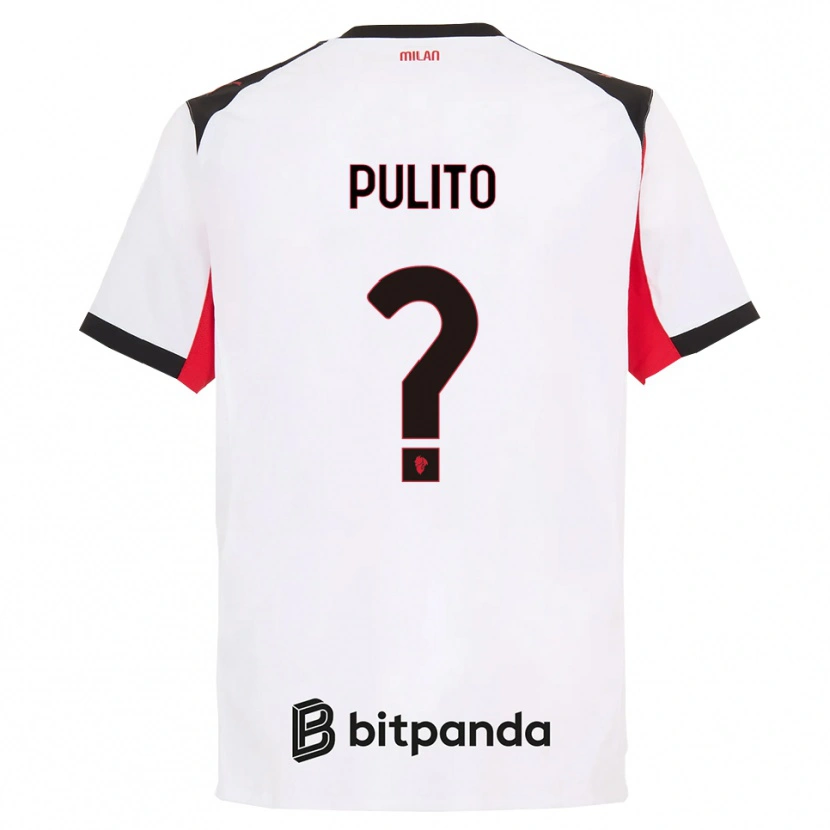 Danxen Män Ivan Pulito #0 Vit Svart Bortatröja Matchtröjor 2025/26 Tröjor T-Tröja