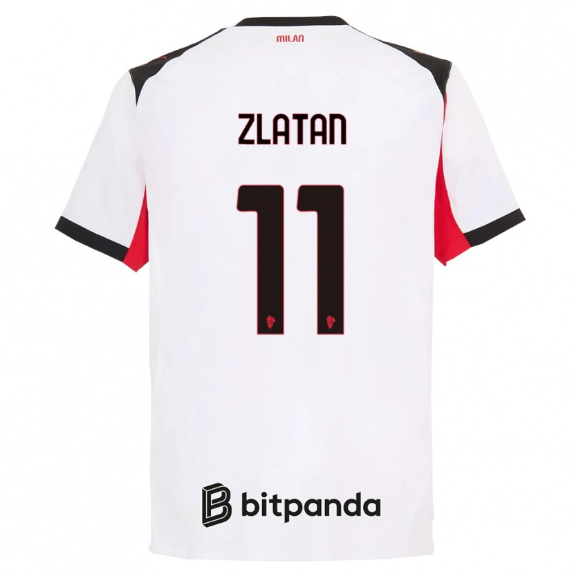 Danxen Män Zlatan Ibrahimovic #11 Vit Svart Bortatröja Matchtröjor 2025/26 Tröjor T-Tröja