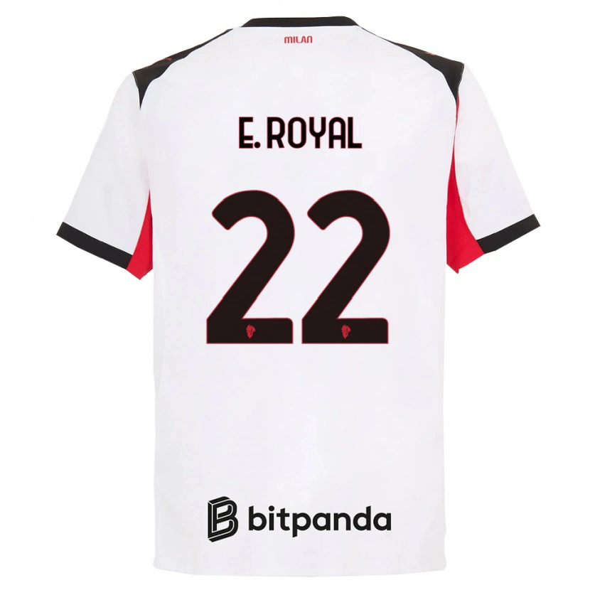 Danxen Män Emerson Royal #22 Vit Svart Bortatröja Matchtröjor 2025/26 Tröjor T-Tröja