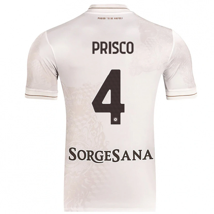 Danxen Män Vincenzo Prisco #4 Champagne Brun Bortatröja Matchtröjor 2025/26 Tröjor T-Tröja