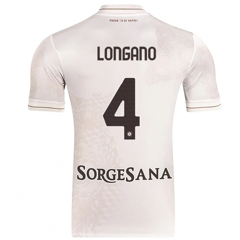 Danxen Män Salvatore Longano #4 Champagne Brun Bortatröja Matchtröjor 2025/26 Tröjor T-Tröja