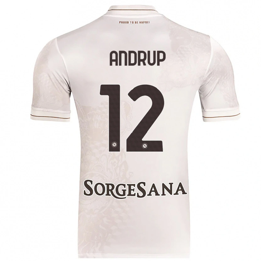 Danxen Män Klara Lena Elisabeth Andrup #12 Champagne Brun Bortatröja Matchtröjor 2025/26 Tröjor T-Tröja