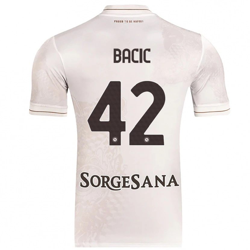 Danxen Män Doris Bačić #42 Champagne Brun Bortatröja Matchtröjor 2025/26 Tröjor T-Tröja