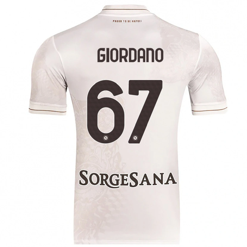 Danxen Män Michela Giordano #67 Champagne Brun Bortatröja Matchtröjor 2025/26 Tröjor T-Tröja