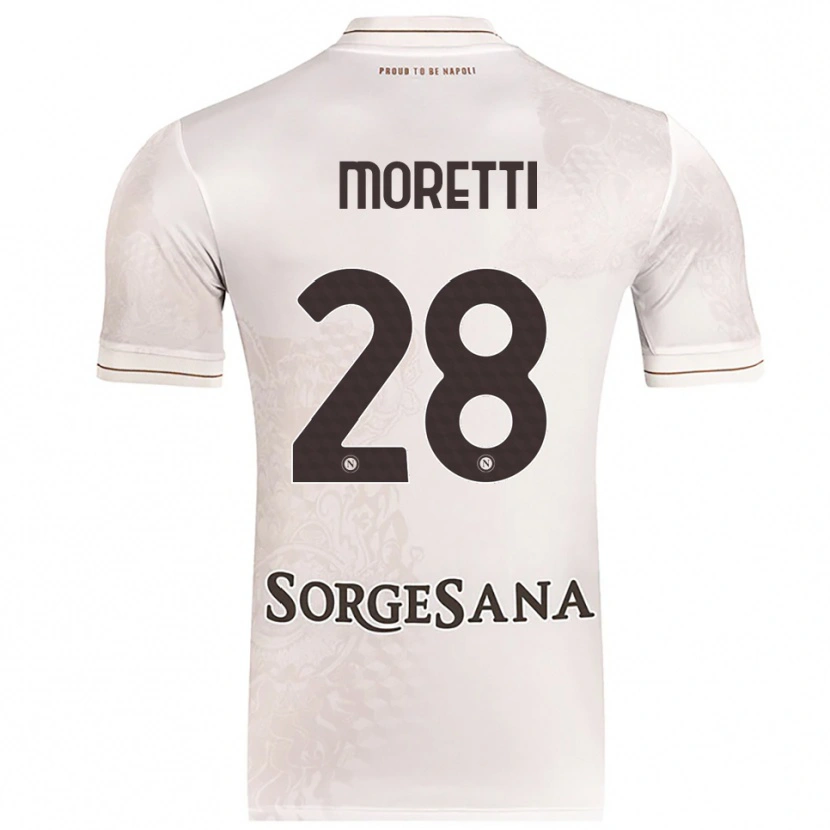 Danxen Män Ginevra Moretti #28 Champagne Brun Bortatröja Matchtröjor 2025/26 Tröjor T-Tröja