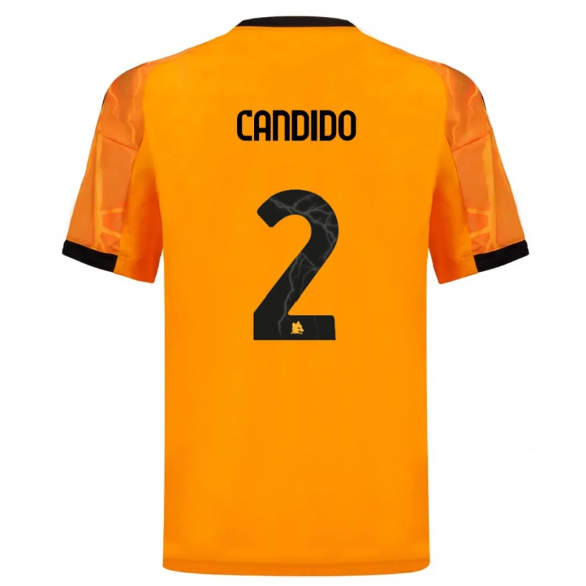 Danxen Män Gabriele Candido #2 Orange Svart Bortatröja Matchtröjor 2025/26 Tröjor T-Tröja