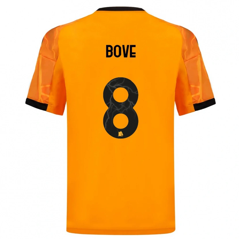 Danxen Män Edoardo Bove #8 Orange Svart Bortatröja Matchtröjor 2025/26 Tröjor T-Tröja