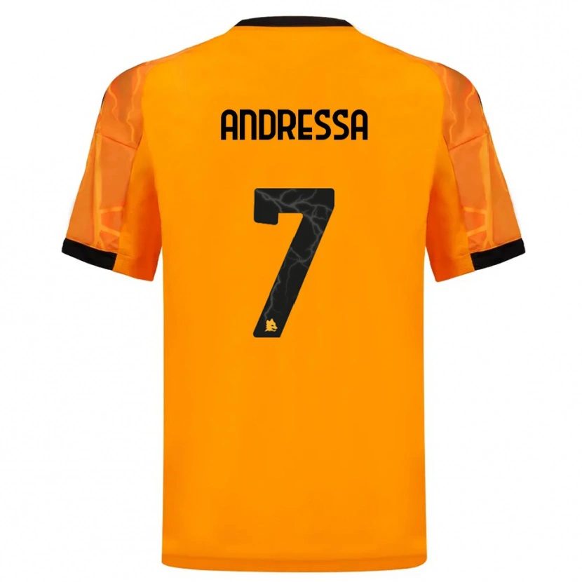 Danxen Män Andressa #7 Orange Svart Bortatröja Matchtröjor 2025/26 Tröjor T-Tröja