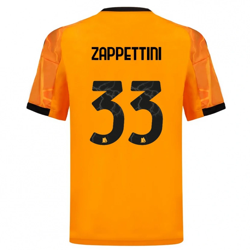Danxen Män Sara Zappettini #33 Orange Svart Bortatröja Matchtröjor 2025/26 Tröjor T-Tröja