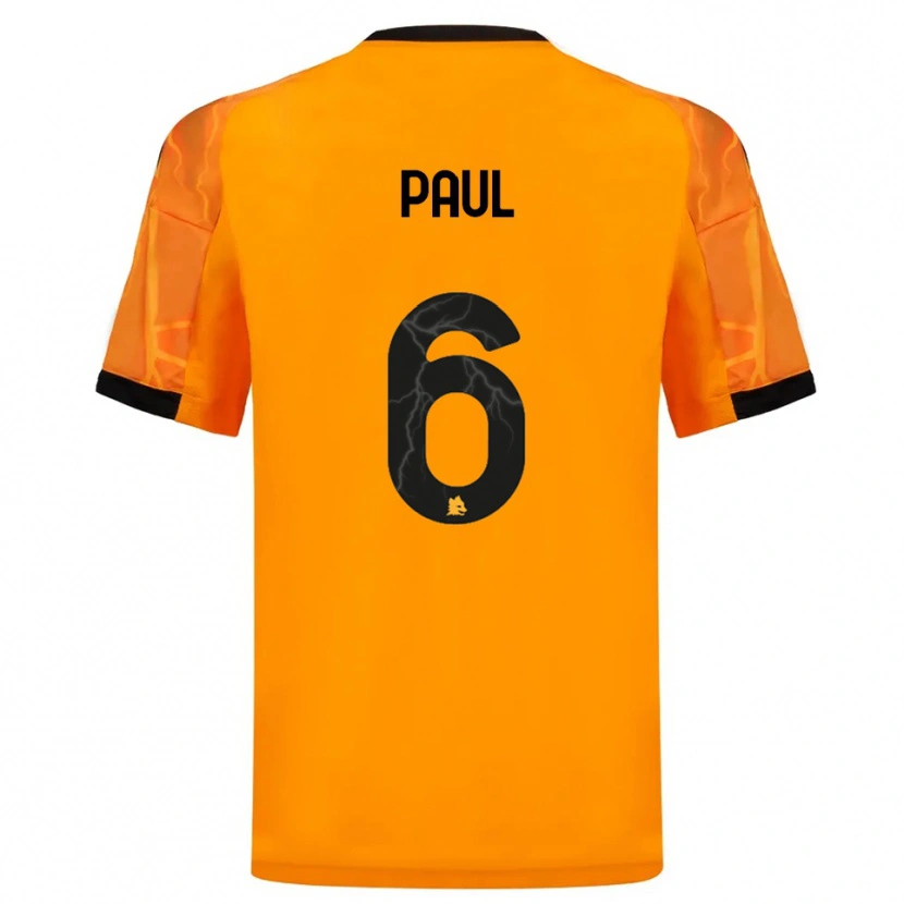 Danxen Män Daniele Paul #6 Orange Svart Bortatröja Matchtröjor 2025/26 Tröjor T-Tröja