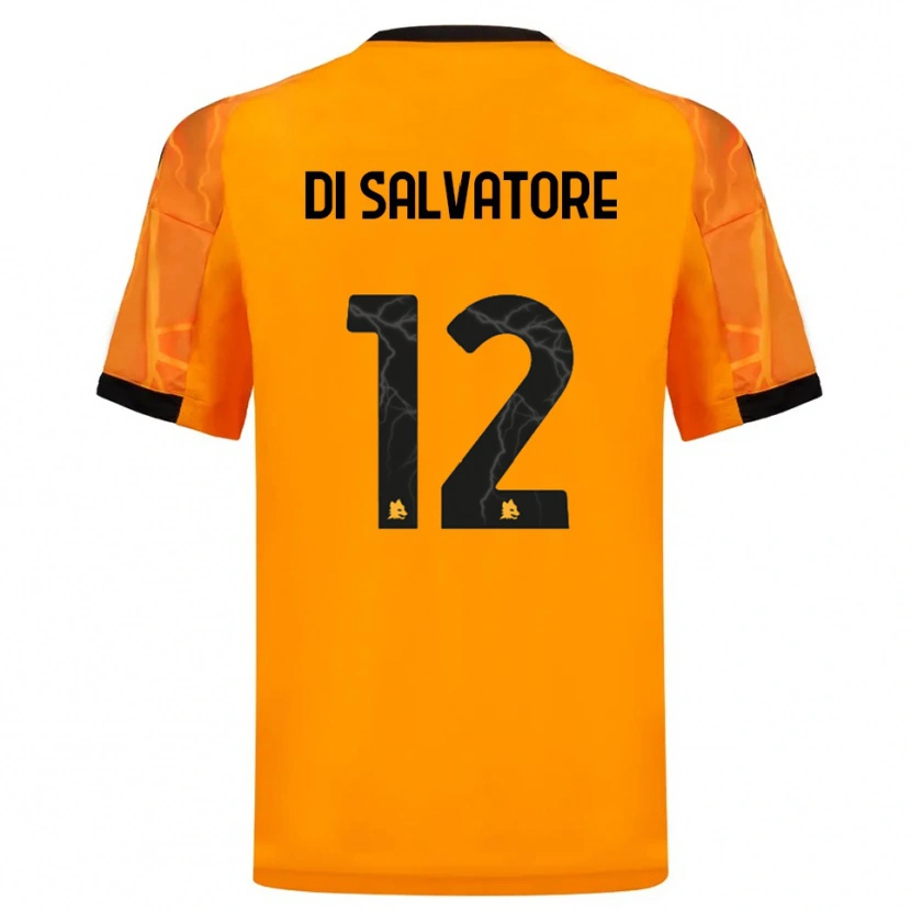 Danxen Män Diego Di Salvatore #12 Orange Svart Bortatröja Matchtröjor 2025/26 Tröjor T-Tröja
