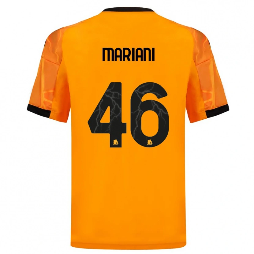 Danxen Män Christian Mariani #46 Orange Svart Bortatröja Matchtröjor 2025/26 Tröjor T-Tröja