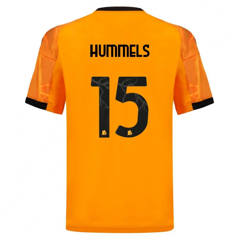 Danxen Män Mats Hummels #15 Orange Svart Bortatröja Matchtröjor 2025/26 Tröjor T-Tröja