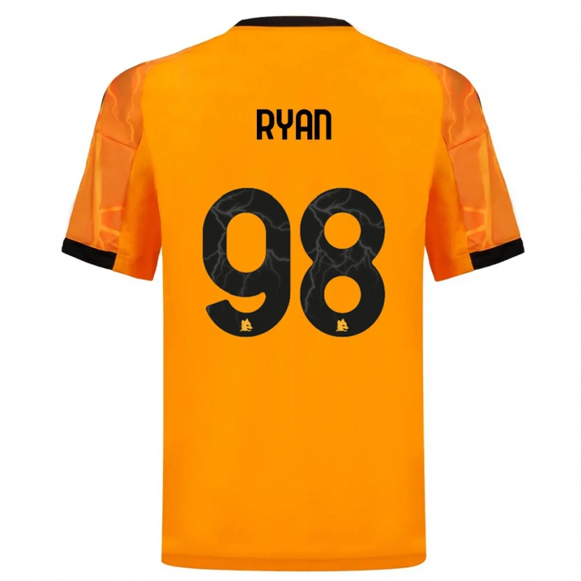 Danxen Män Mathew Ryan #98 Orange Svart Bortatröja Matchtröjor 2025/26 Tröjor T-Tröja