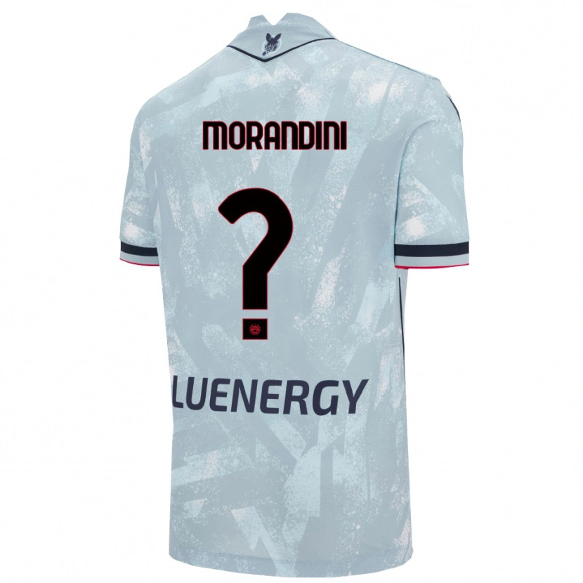 Danxen Män Federico Morandini #0 Ljusblå Svart Bortatröja Matchtröjor 2025/26 Tröjor T-Tröja