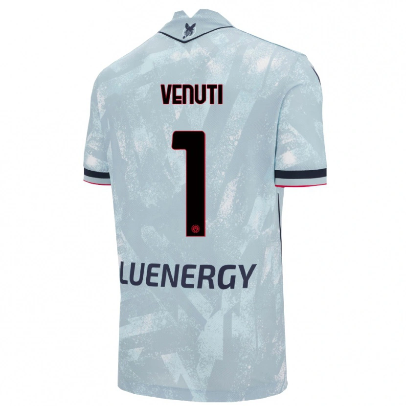 Danxen Män Gioele Venuti #1 Ljusblå Svart Bortatröja Matchtröjor 2025/26 Tröjor T-Tröja