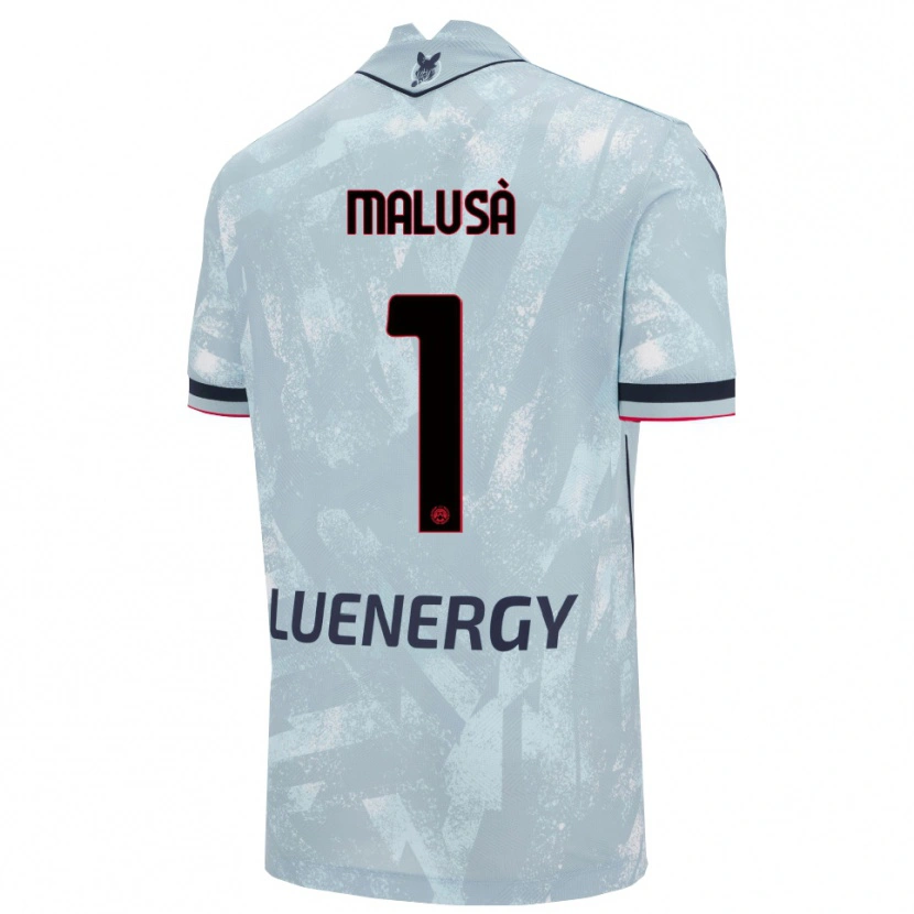 Danxen Män Joel Malusà #1 Ljusblå Svart Bortatröja Matchtröjor 2025/26 Tröjor T-Tröja