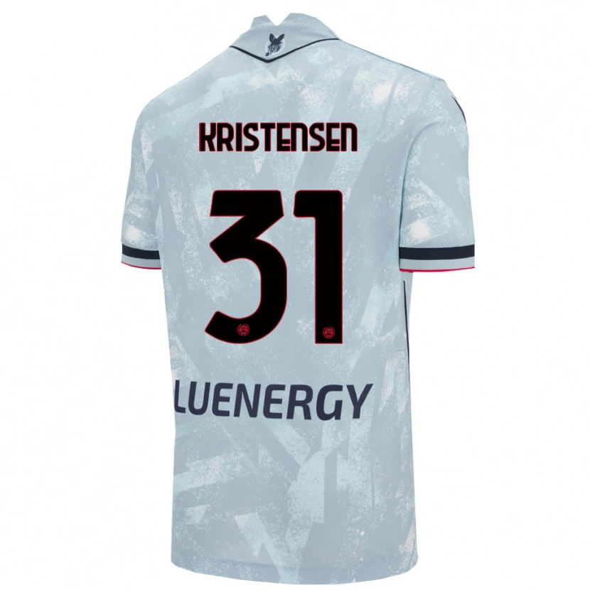 Danxen Män Thomas Kristensen #31 Ljusblå Svart Bortatröja Matchtröjor 2025/26 Tröjor T-Tröja