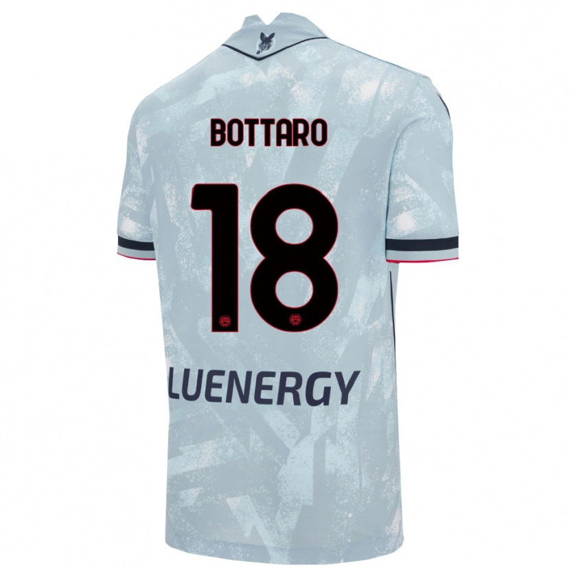 Danxen Män Leonardo Bottaro #18 Ljusblå Svart Bortatröja Matchtröjor 2025/26 Tröjor T-Tröja