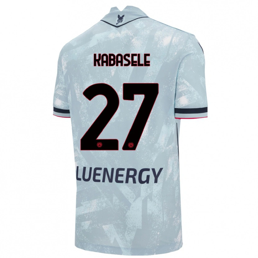 Danxen Män Christian Kabasele #27 Ljusblå Svart Bortatröja Matchtröjor 2025/26 Tröjor T-Tröja