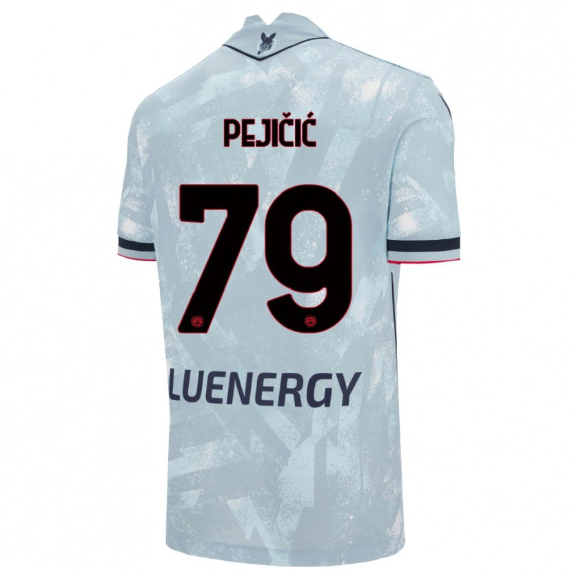 Danxen Män David Pejičić #79 Ljusblå Svart Bortatröja Matchtröjor 2025/26 Tröjor T-Tröja