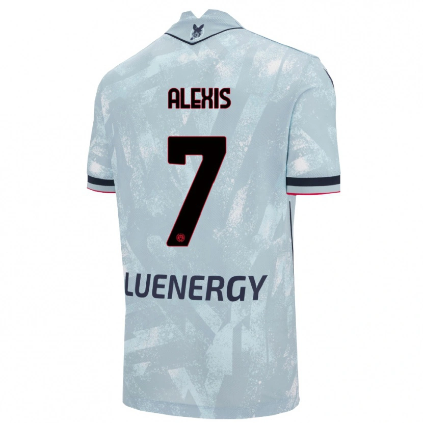 Danxen Män Alexis Sánchez #7 Ljusblå Svart Bortatröja Matchtröjor 2025/26 Tröjor T-Tröja