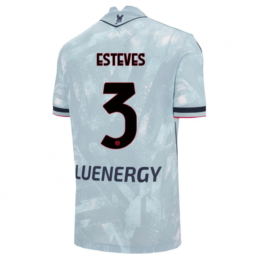 Danxen Män Goncalo Esteves #3 Ljusblå Svart Bortatröja Matchtröjor 2025/26 Tröjor T-Tröja