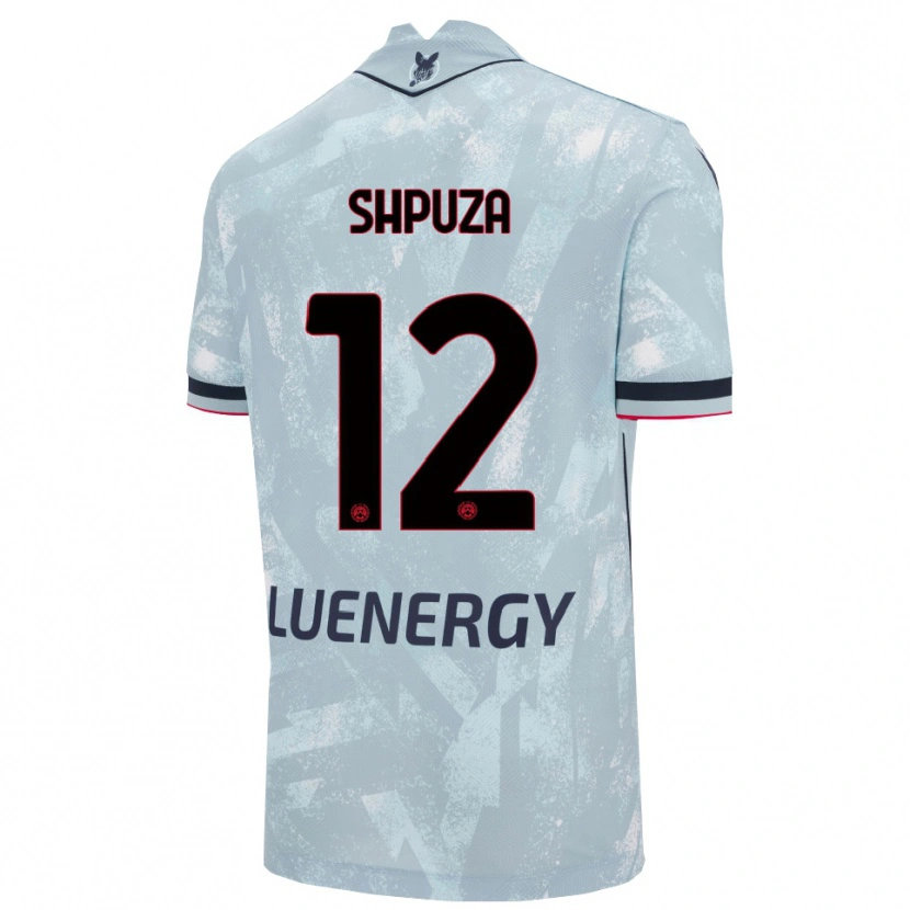 Danxen Män Kleo Shpuza #12 Ljusblå Svart Bortatröja Matchtröjor 2025/26 Tröjor T-Tröja