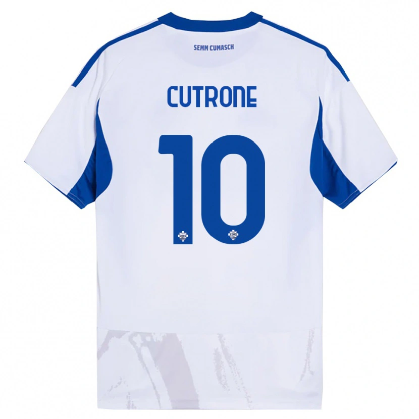 Danxen Män Patrick Cutrone #10 Vit Blå Bortatröja Matchtröjor 2025/26 Tröjor T-Tröja