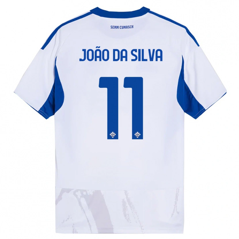 Danxen Män Miguel João Da Silva #11 Vit Blå Bortatröja Matchtröjor 2025/26 Tröjor T-Tröja