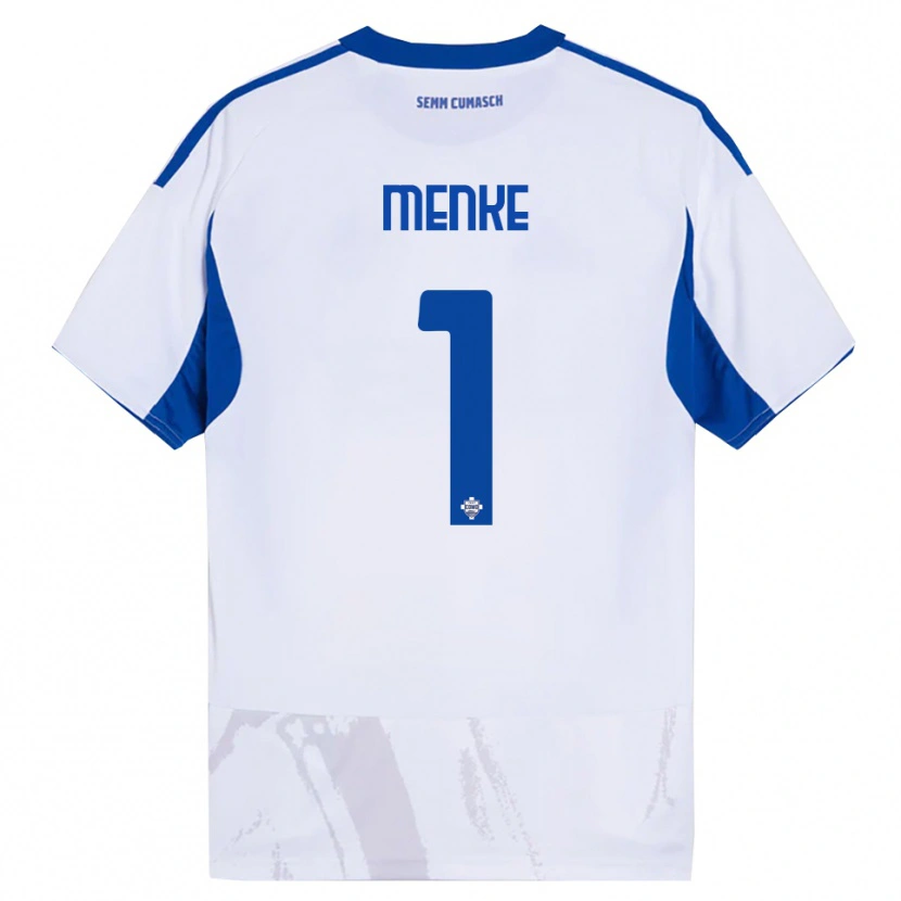 Danxen Män Henrique Menke #1 Vit Blå Bortatröja Matchtröjor 2025/26 Tröjor T-Tröja