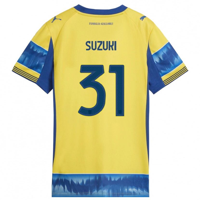 Danxen Män Zion Suzuki #31 Gul Blå Bortatröja Matchtröjor 2025/26 Tröjor T-Tröja