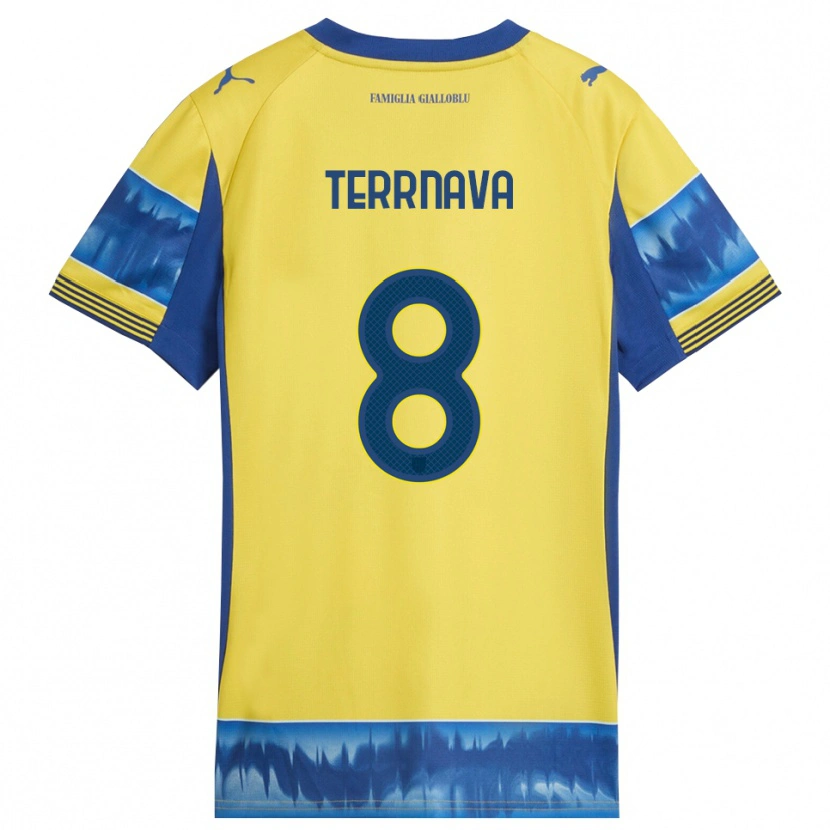 Danxen Män Dren Terrnava #8 Gul Blå Bortatröja Matchtröjor 2025/26 Tröjor T-Tröja