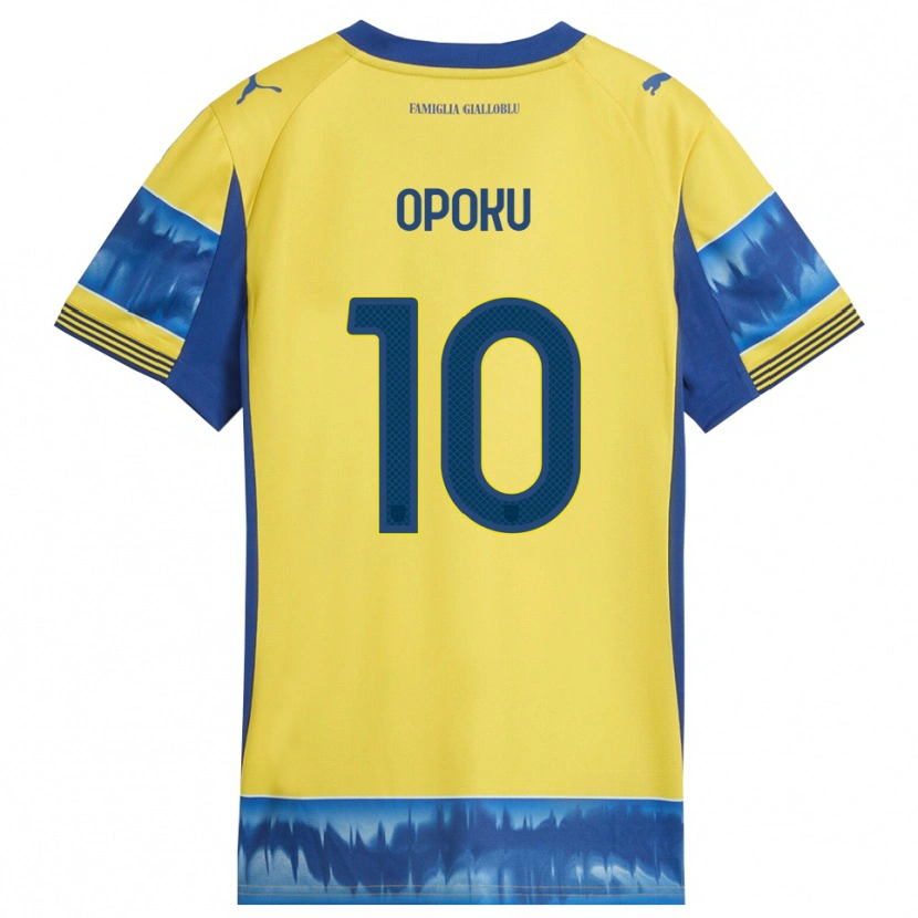 Danxen Män Mama Opoku #10 Gul Blå Bortatröja Matchtröjor 2025/26 Tröjor T-Tröja