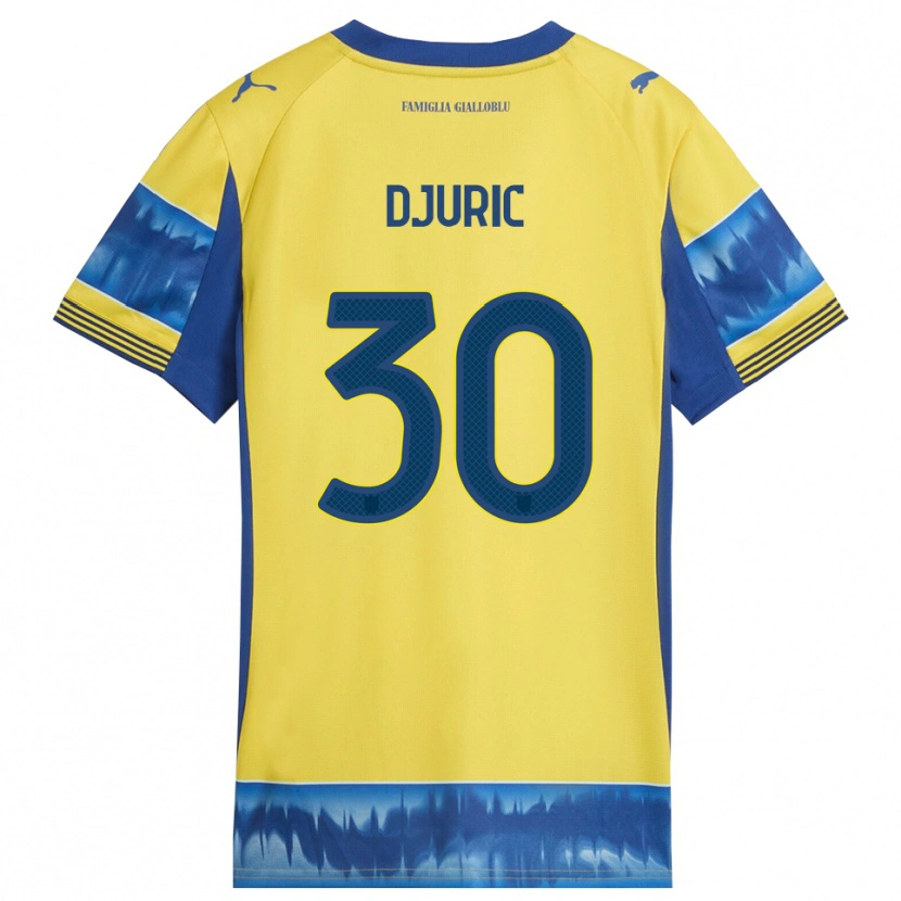 Danxen Män Milan Djuric #30 Gul Blå Bortatröja Matchtröjor 2025/26 Tröjor T-Tröja