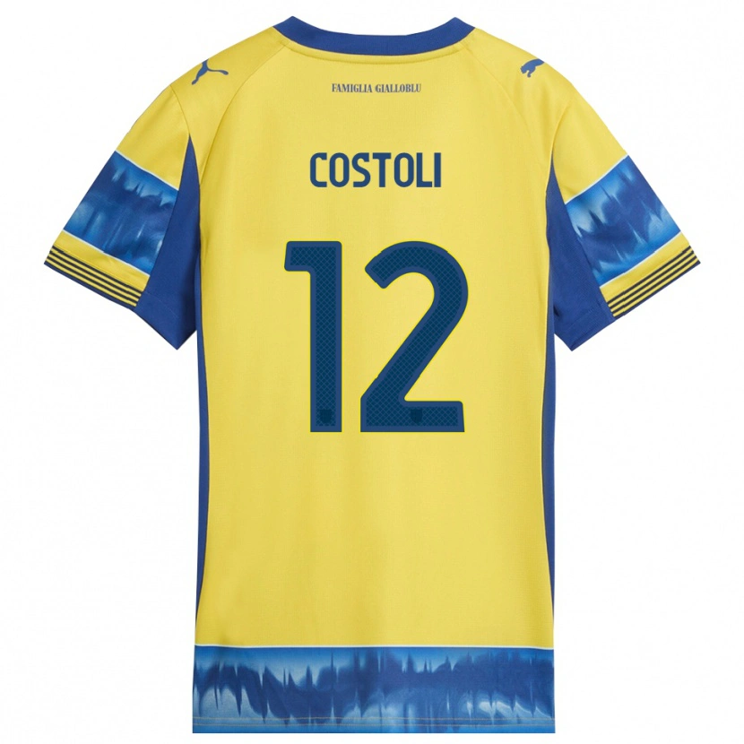 Danxen Män Luca Costoli #12 Gul Blå Bortatröja Matchtröjor 2025/26 Tröjor T-Tröja
