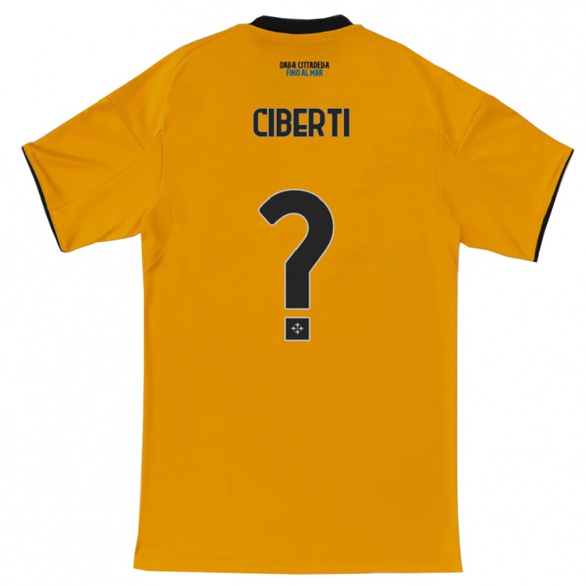 Danxen Män Martino Ciberti #0 Orange Blå Bortatröja Matchtröjor 2025/26 Tröjor T-Tröja