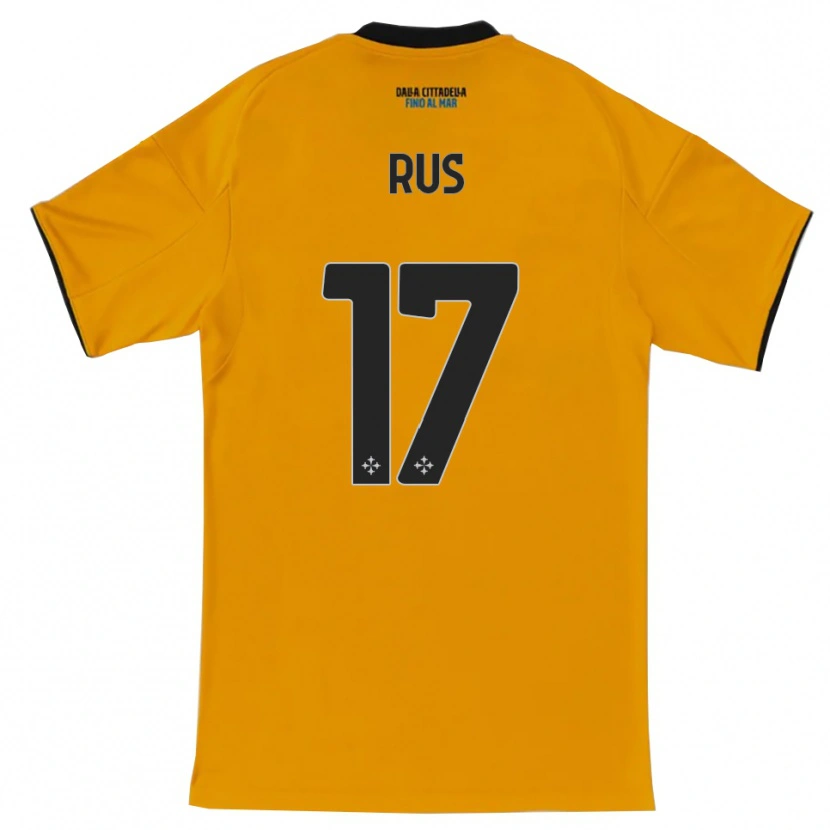 Danxen Män Adrian Rus #17 Orange Blå Bortatröja Matchtröjor 2025/26 Tröjor T-Tröja